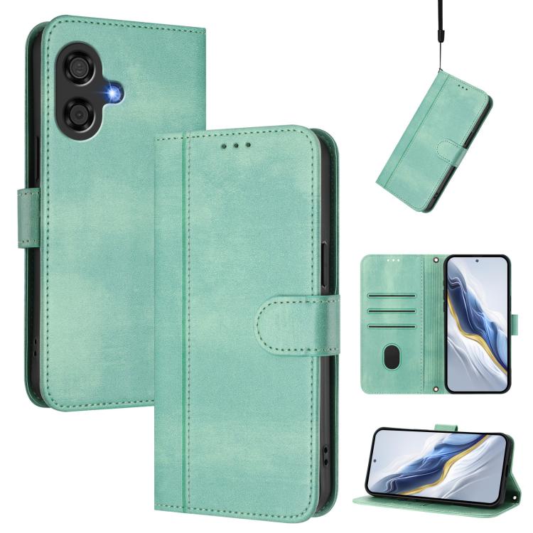 Line Splicing Buckle Retro Leather Phone Case, For Coolpad C16, For Coolpad X100, For Coolpad Cool 40i