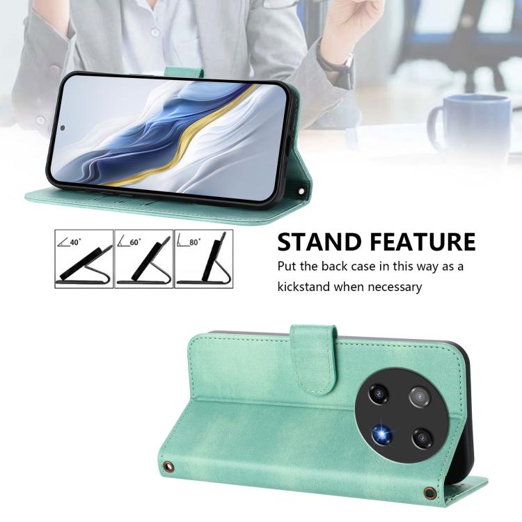 Line Splicing Buckle Retro Leather Phone Case, For Coolpad C16, For Coolpad X100, For Coolpad Cool 40i