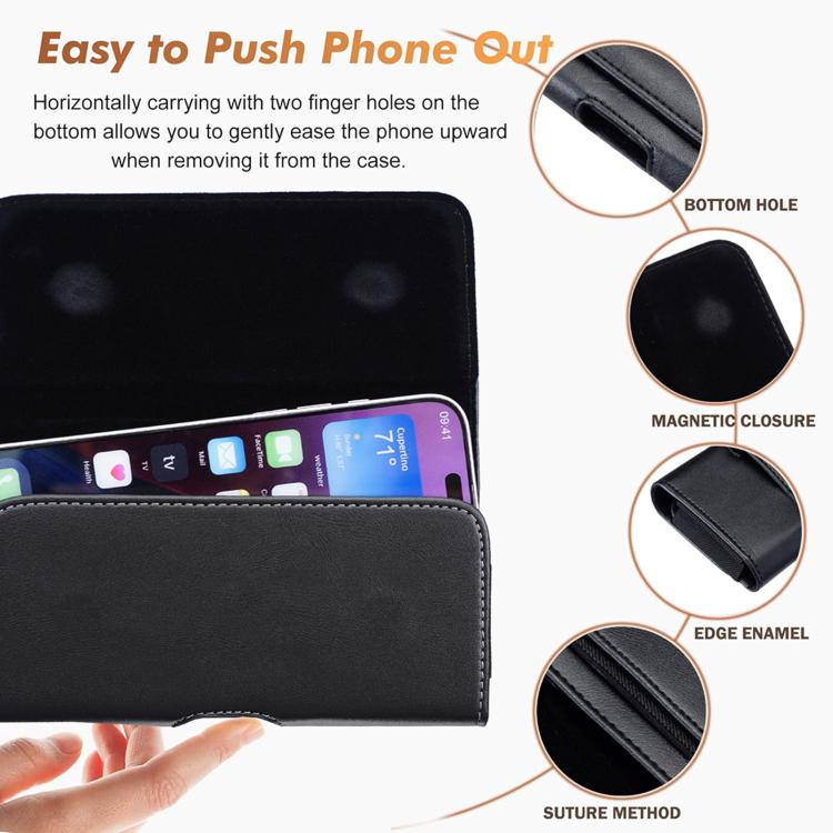 Universal Horizontal Outdoor Phone Waist Bag, For 5 inch, For 5.5 inch, For 6.3 inch, For 7 inch