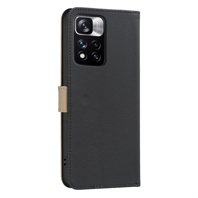 Splicing Color Hollow Flower Pattern RFID Leather Phone Case, For Redmi Note 11 Pro Global 6.67 inch, For Redmi 10 5G / Note 11 4G 6.5 inch, For Redmi Note 10 5G / Note 10T 5G, For Redmi Note 10 4G / Note 10S, For Redmi Note 10 Pro / 10 Pro Max