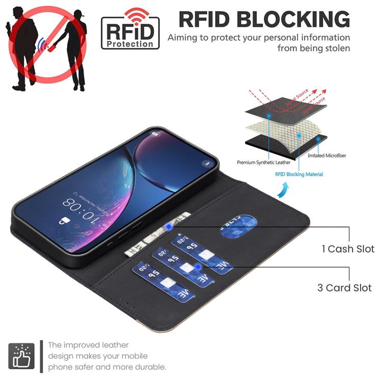 Splicing Color Hollow Flower Pattern RFID Leather Phone Case, For Redmi Note 11 Pro Global 6.67 inch, For Redmi 10 5G / Note 11 4G 6.5 inch, For Redmi Note 10 5G / Note 10T 5G, For Redmi Note 10 4G / Note 10S, For Redmi Note 10 Pro / 10 Pro Max