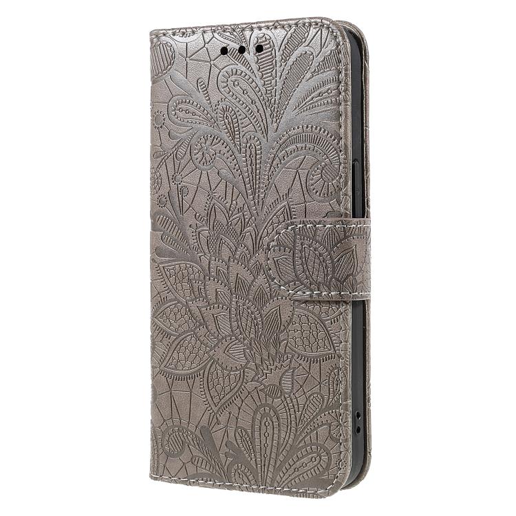 Lace Flower Embossing Flip Leather Phone Case, For HMD Pulse Pro