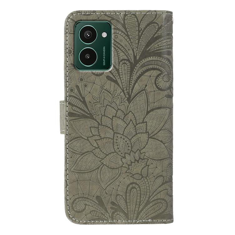 Lace Flower Embossing Flip Leather Phone Case, For HMD Pulse Pro