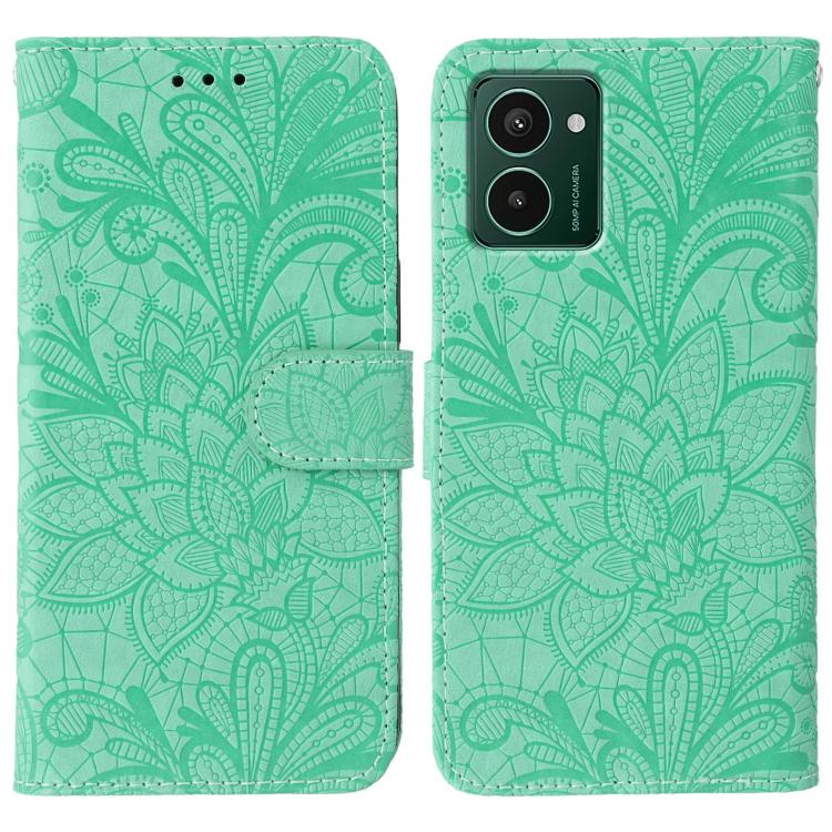 Lace Flower Embossing Flip Leather Phone Case, For HMD Pulse Pro