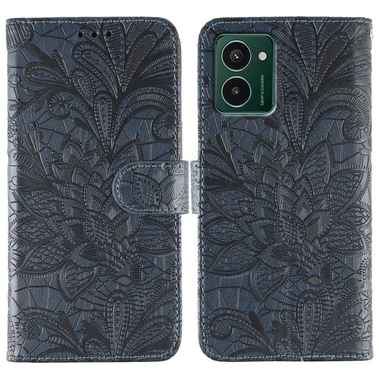 Lace Flower Embossing Flip Leather Phone Case, For HMD Pulse Pro