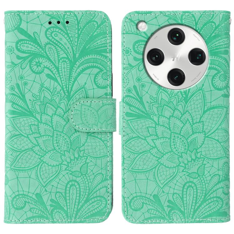 Lace Flower Embossing Flip Leather Phone Case, For OPPO Find X8 Pro