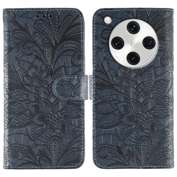 Lace Flower Embossing Flip Leather Phone Case, For OPPO Find X8 Pro