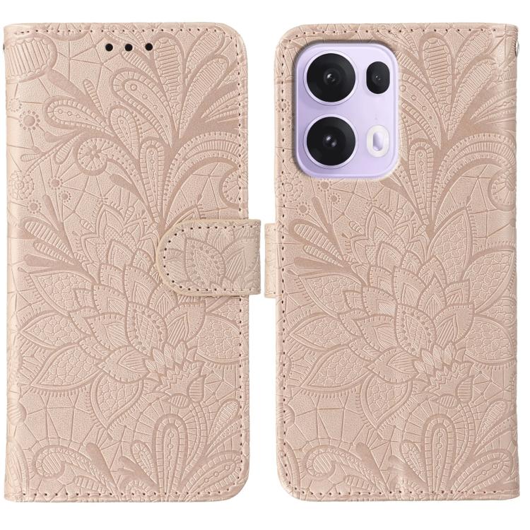 Lace Flower Embossing Flip Leather Phone Case, For OPPO Find X9, For OPPO A6 Pro 5G, For OPPO Find X9 Pro, For OPPO A5 Pro 5G Global, For OPPO Reno13 Pro 5G Global, For OPPO Reno13 5G Global, For OPPO Reno13 F 4G Global / 5G Global, For OPPO Find X8
