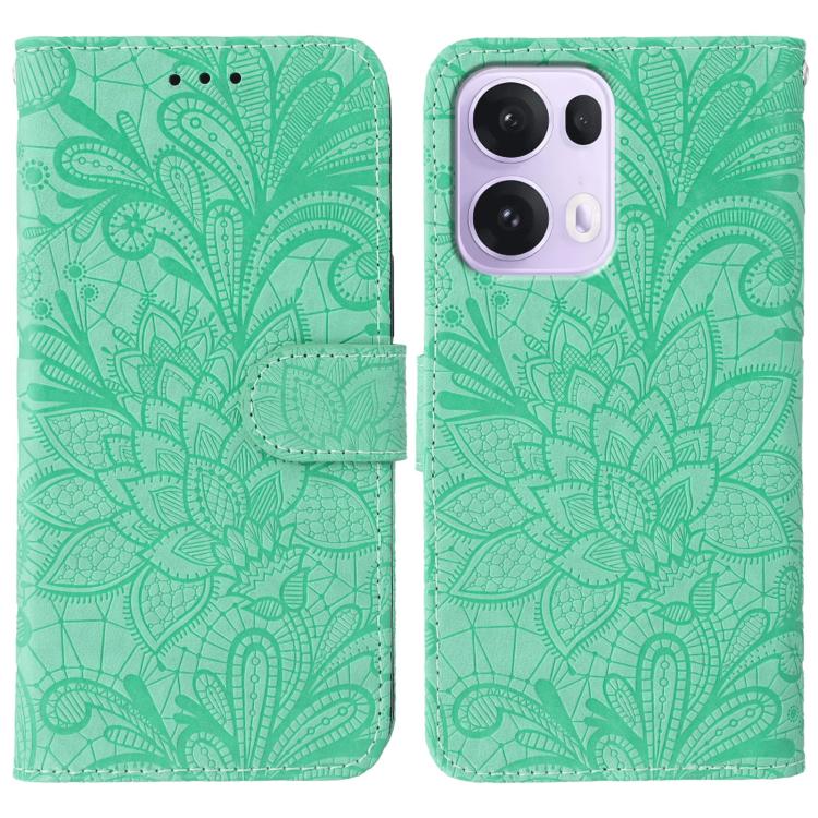 Lace Flower Embossing Flip Leather Phone Case, For OPPO Find X9, For OPPO A6 Pro 5G, For OPPO Find X9 Pro, For OPPO A5 Pro 5G Global, For OPPO Reno13 Pro 5G Global, For OPPO Reno13 5G Global, For OPPO Reno13 F 4G Global / 5G Global, For OPPO Find X8