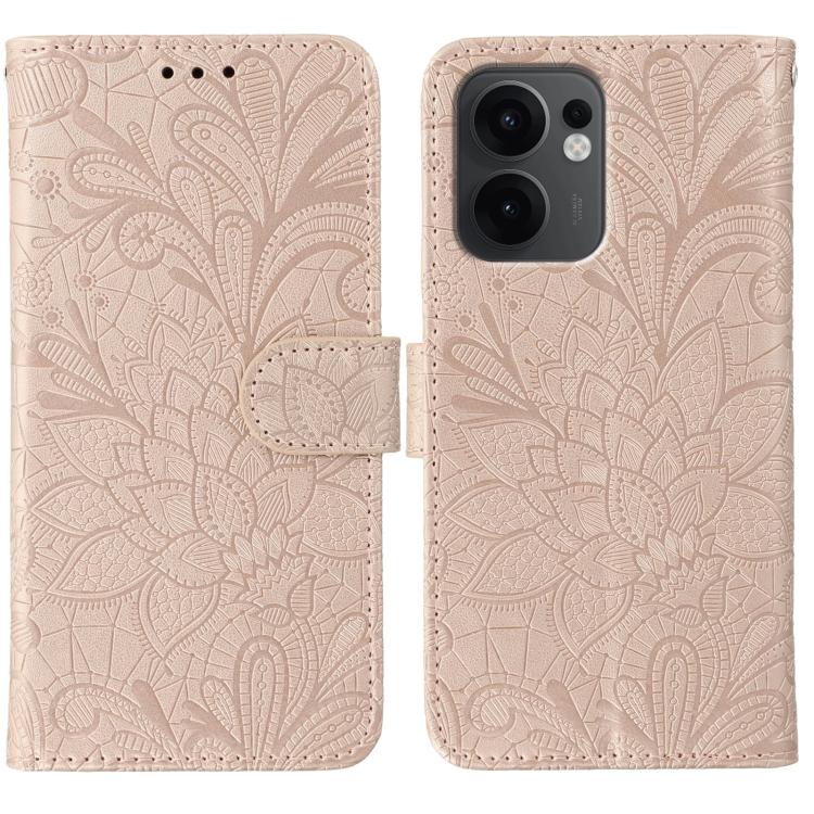 Lace Flower Embossing Flip Leather Phone Case, For OPPO Find X9, For OPPO A6 Pro 5G, For OPPO Find X9 Pro, For OPPO A5 Pro 5G Global, For OPPO Reno13 Pro 5G Global, For OPPO Reno13 5G Global, For OPPO Reno13 F 4G Global / 5G Global, For OPPO Find X8