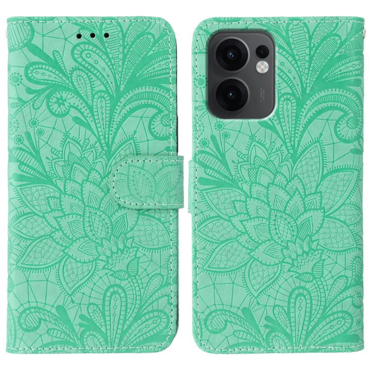 Lace Flower Embossing Flip Leather Phone Case, For OPPO Find X9, For OPPO A6 Pro 5G, For OPPO Find X9 Pro, For OPPO A5 Pro 5G Global, For OPPO Reno13 Pro 5G Global, For OPPO Reno13 5G Global, For OPPO Reno13 F 4G Global / 5G Global, For OPPO Find X8