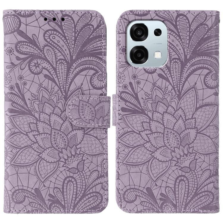 Lace Flower Embossing Flip Leather Phone Case, For OPPO Find X9, For OPPO A6 Pro 5G, For OPPO Find X9 Pro, For OPPO A5 Pro 5G Global, For OPPO Reno13 Pro 5G Global, For OPPO Reno13 5G Global, For OPPO Reno13 F 4G Global / 5G Global, For OPPO Find X8