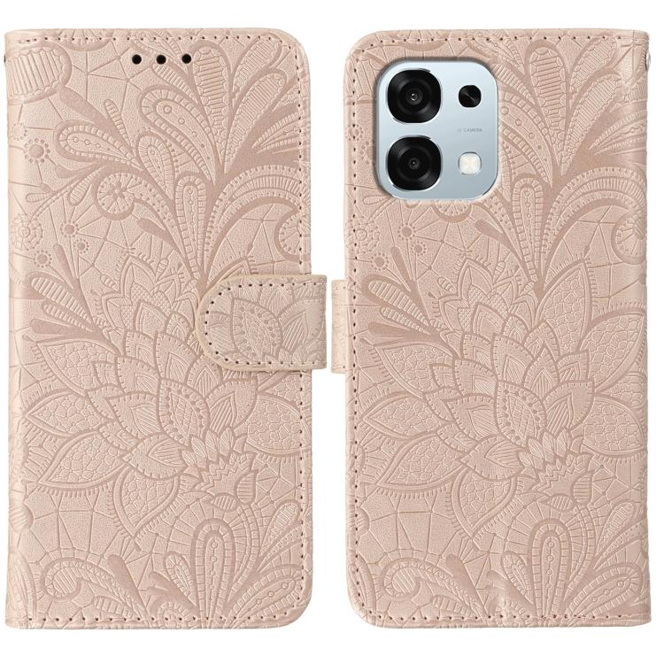 Lace Flower Embossing Flip Leather Phone Case, For OPPO Find X9, For OPPO A6 Pro 5G, For OPPO Find X9 Pro, For OPPO A5 Pro 5G Global, For OPPO Reno13 Pro 5G Global, For OPPO Reno13 5G Global, For OPPO Reno13 F 4G Global / 5G Global, For OPPO Find X8