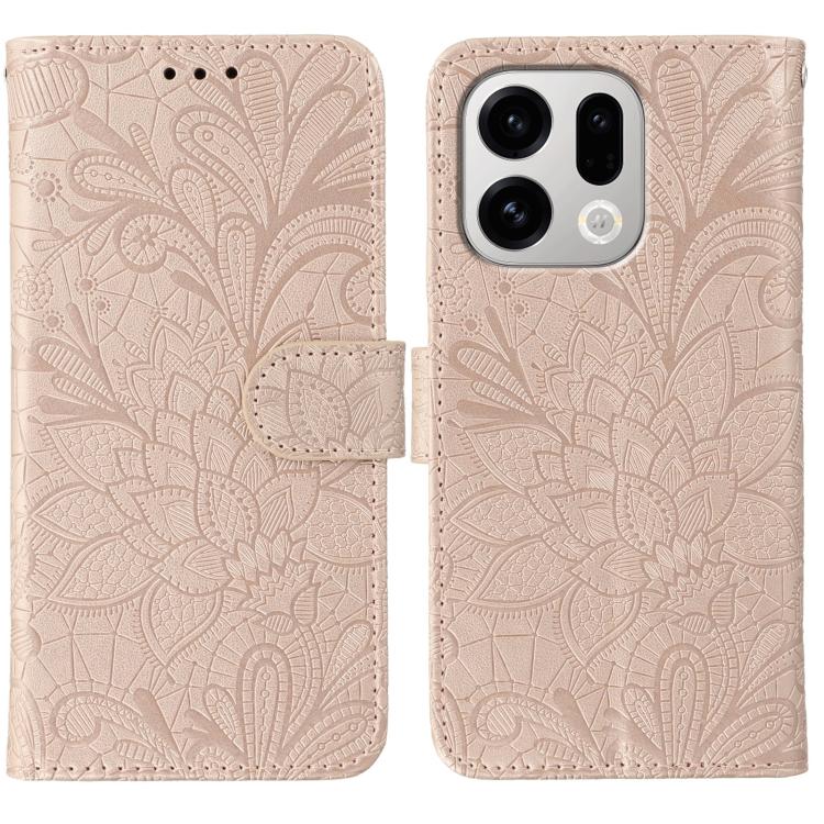 Lace Flower Embossing Flip Leather Phone Case, For OPPO Find X9, For OPPO A6 Pro 5G, For OPPO Find X9 Pro, For OPPO A5 Pro 5G Global, For OPPO Reno13 Pro 5G Global, For OPPO Reno13 5G Global, For OPPO Reno13 F 4G Global / 5G Global, For OPPO Find X8