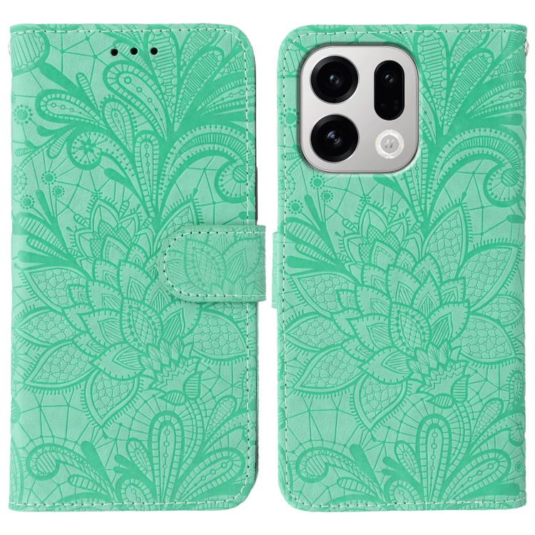 Lace Flower Embossing Flip Leather Phone Case, For OPPO Find X9, For OPPO A6 Pro 5G, For OPPO Find X9 Pro, For OPPO A5 Pro 5G Global, For OPPO Reno13 Pro 5G Global, For OPPO Reno13 5G Global, For OPPO Reno13 F 4G Global / 5G Global, For OPPO Find X8