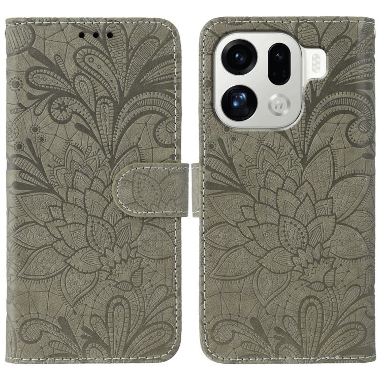 Lace Flower Embossing Flip Leather Phone Case, For OPPO Find X9, For OPPO A6 Pro 5G, For OPPO Find X9 Pro, For OPPO A5 Pro 5G Global, For OPPO Reno13 Pro 5G Global, For OPPO Reno13 5G Global, For OPPO Reno13 F 4G Global / 5G Global, For OPPO Find X8