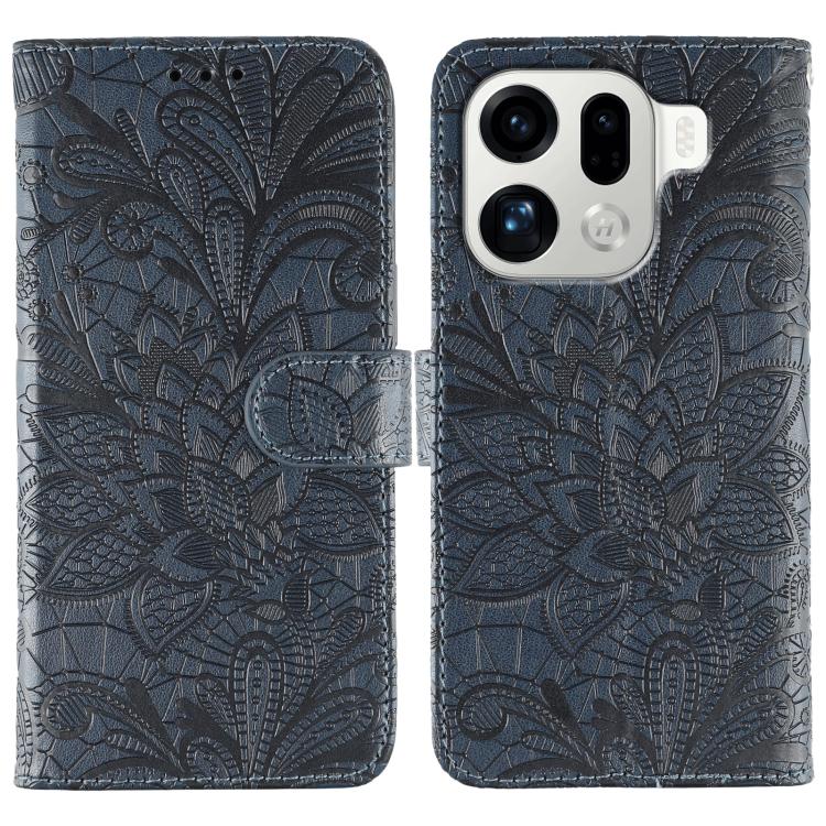 Lace Flower Embossing Flip Leather Phone Case, For OPPO Find X9, For OPPO A6 Pro 5G, For OPPO Find X9 Pro, For OPPO A5 Pro 5G Global, For OPPO Reno13 Pro 5G Global, For OPPO Reno13 5G Global, For OPPO Reno13 F 4G Global / 5G Global, For OPPO Find X8