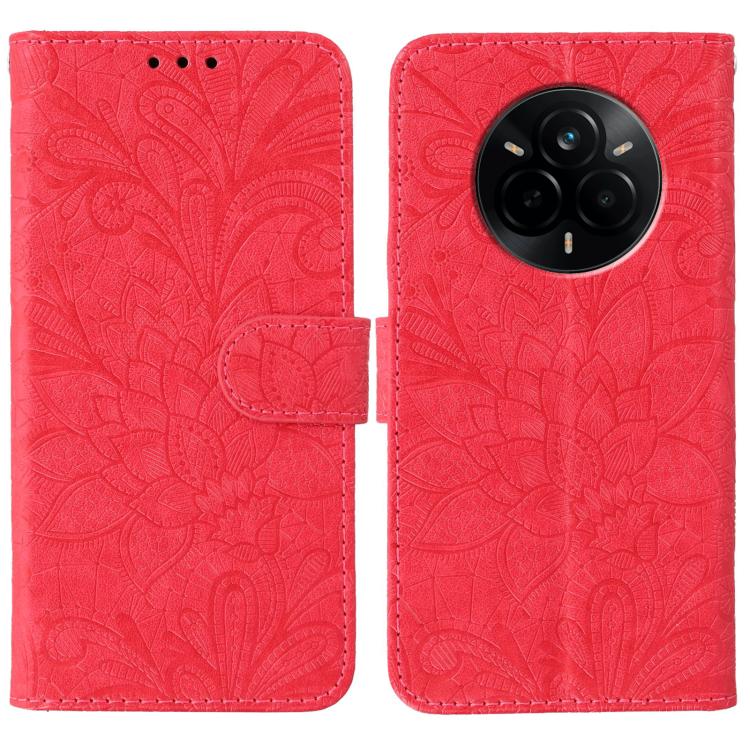 Lace Flower Embossing Flip Leather Phone Case, For Realme 14 Pro+, For Realme 14 Pro, For Realme 14x, For Realme GT 7 Pro