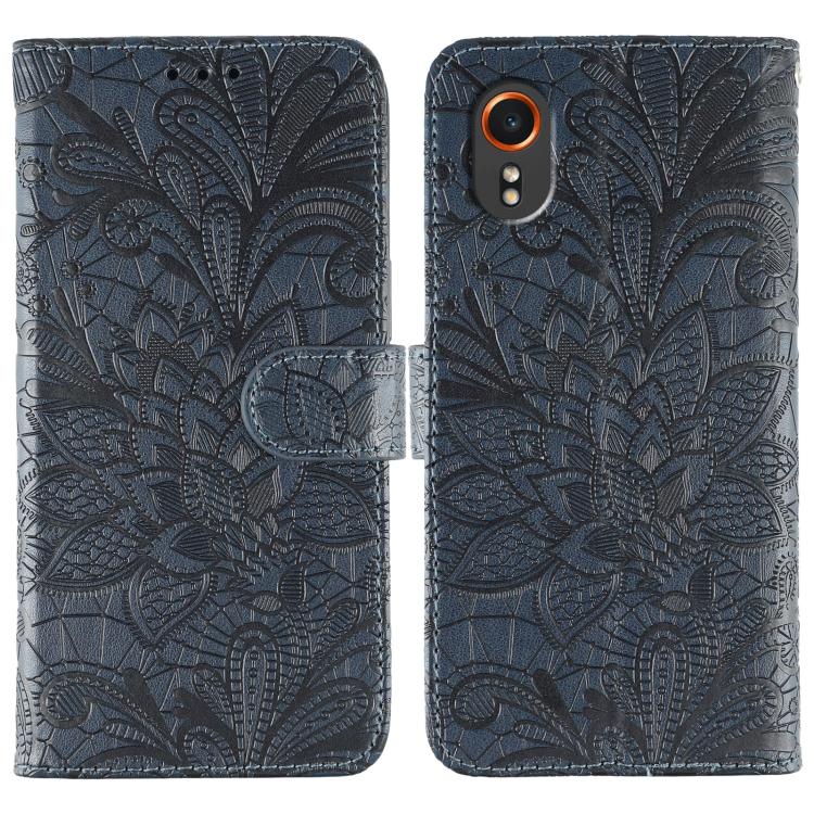 Lace Flower Embossing Flip Leather Phone Case, For Samsung Galaxy XCover7 Pro, For Samsung Galaxy XCover7