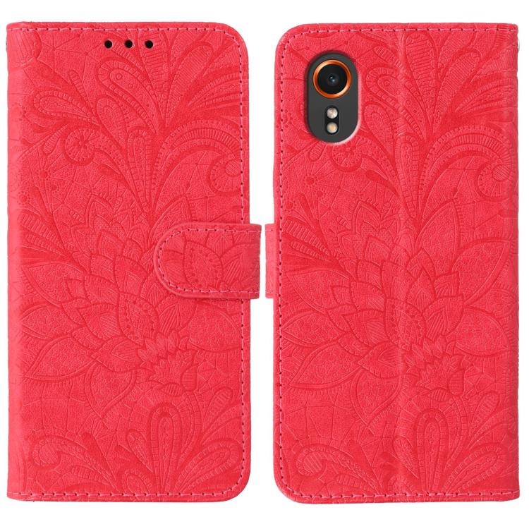 Lace Flower Embossing Flip Leather Phone Case, For Samsung Galaxy XCover7 Pro, For Samsung Galaxy XCover7