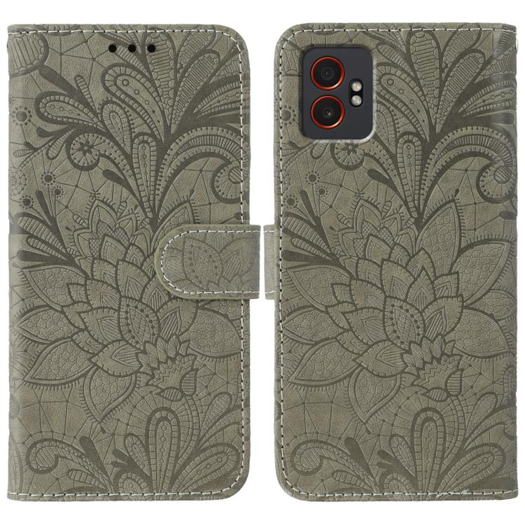 Lace Flower Embossing Flip Leather Phone Case, For Samsung Galaxy XCover7 Pro, For Samsung Galaxy XCover7