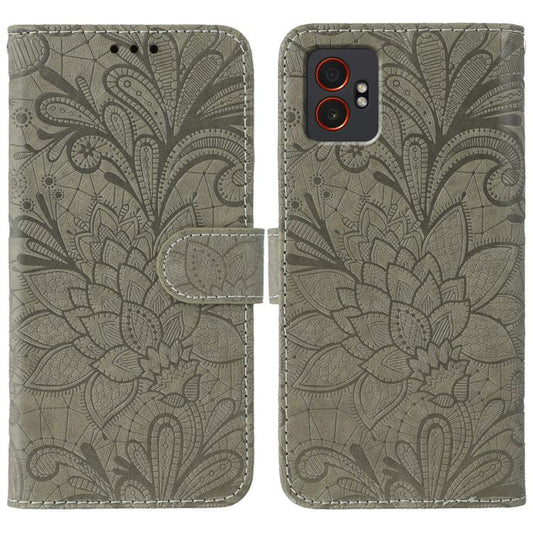 Lace Flower Embossing Flip Leather Phone Case, For Samsung Galaxy XCover7 Pro, For Samsung Galaxy XCover7