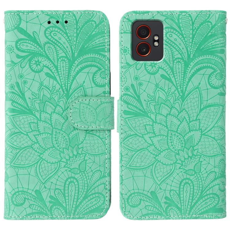 Lace Flower Embossing Flip Leather Phone Case, For Samsung Galaxy XCover7 Pro, For Samsung Galaxy XCover7