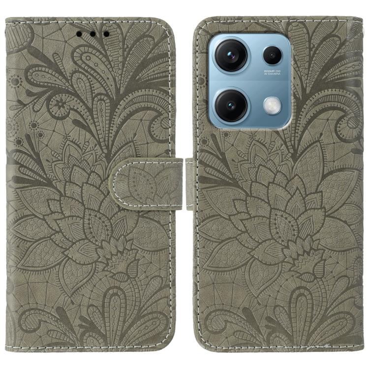 Lace Flower Embossing Flip Leather Phone Case, For Redmi 15C 5G / 4G EU 173mm, For Redmi 15 5G Global / 15 4G SEA, For Redmi 15 5G / 4G EU 171mm, For Redmi 15C 5G / 4G Global 171mm, For Redmi Turbo 4 Pro 5G / Poco F7, For Redmi A5 4G 173.3mm           ...