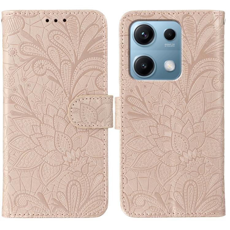 Lace Flower Embossing Flip Leather Phone Case, For Redmi 15C 5G / 4G EU 173mm, For Redmi 15 5G Global / 15 4G SEA, For Redmi 15 5G / 4G EU 171mm, For Redmi 15C 5G / 4G Global 171mm, For Redmi Turbo 4 Pro 5G / Poco F7, For Redmi A5 4G 173.3mm           ...
