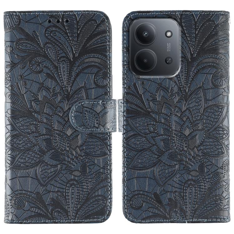 Lace Flower Embossing Flip Leather Phone Case, For Redmi 15C 5G / 4G EU 173mm, For Redmi 15 5G Global / 15 4G SEA, For Redmi 15 5G / 4G EU 171mm, For Redmi 15C 5G / 4G Global 171mm, For Redmi Turbo 4 Pro 5G / Poco F7, For Redmi A5 4G 173.3mm           ...
