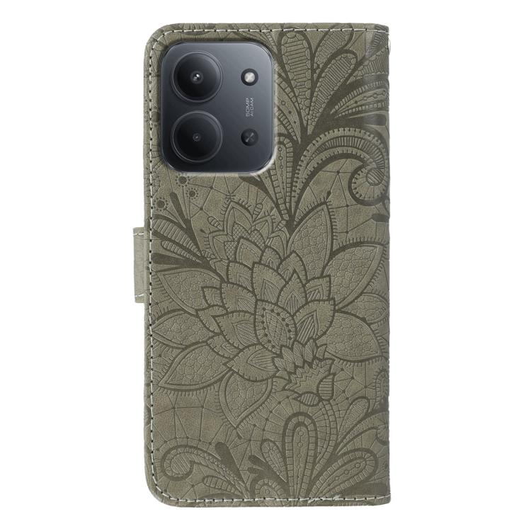 Lace Flower Embossing Flip Leather Phone Case, For Redmi 15C 5G / 4G EU 173mm, For Redmi 15 5G Global / 15 4G SEA, For Redmi 15 5G / 4G EU 171mm, For Redmi 15C 5G / 4G Global 171mm, For Redmi Turbo 4 Pro 5G / Poco F7, For Redmi A5 4G 173.3mm           ...