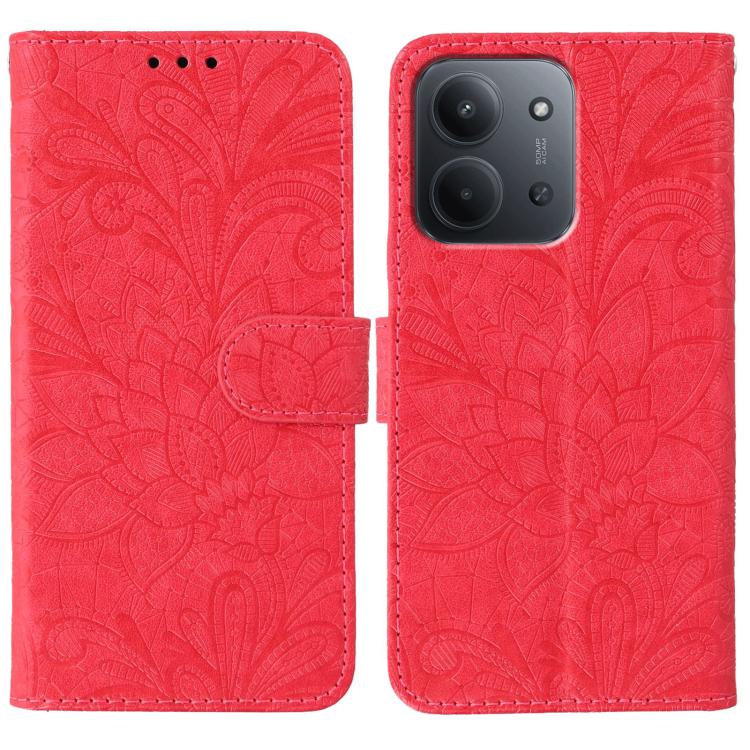 Lace Flower Embossing Flip Leather Phone Case, For Redmi 15C 5G / 4G EU 173mm, For Redmi 15 5G Global / 15 4G SEA, For Redmi 15 5G / 4G EU 171mm, For Redmi 15C 5G / 4G Global 171mm, For Redmi Turbo 4 Pro 5G / Poco F7, For Redmi A5 4G 173.3mm           ...