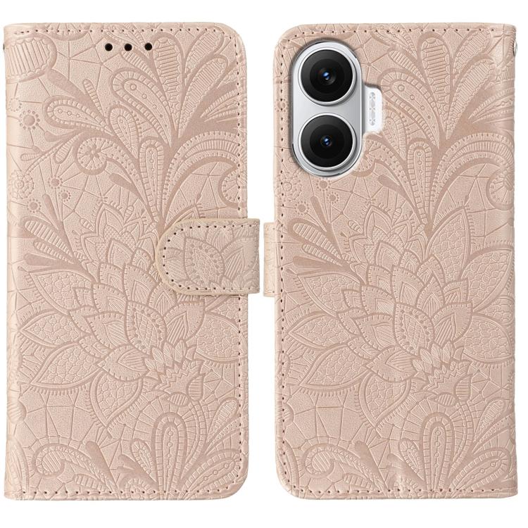 Lace Flower Embossing Flip Leather Phone Case, For Redmi 15C 5G / 4G EU 173mm, For Redmi 15 5G Global / 15 4G SEA, For Redmi 15 5G / 4G EU 171mm, For Redmi 15C 5G / 4G Global 171mm, For Redmi Turbo 4 Pro 5G / Poco F7, For Redmi A5 4G 173.3mm           ...
