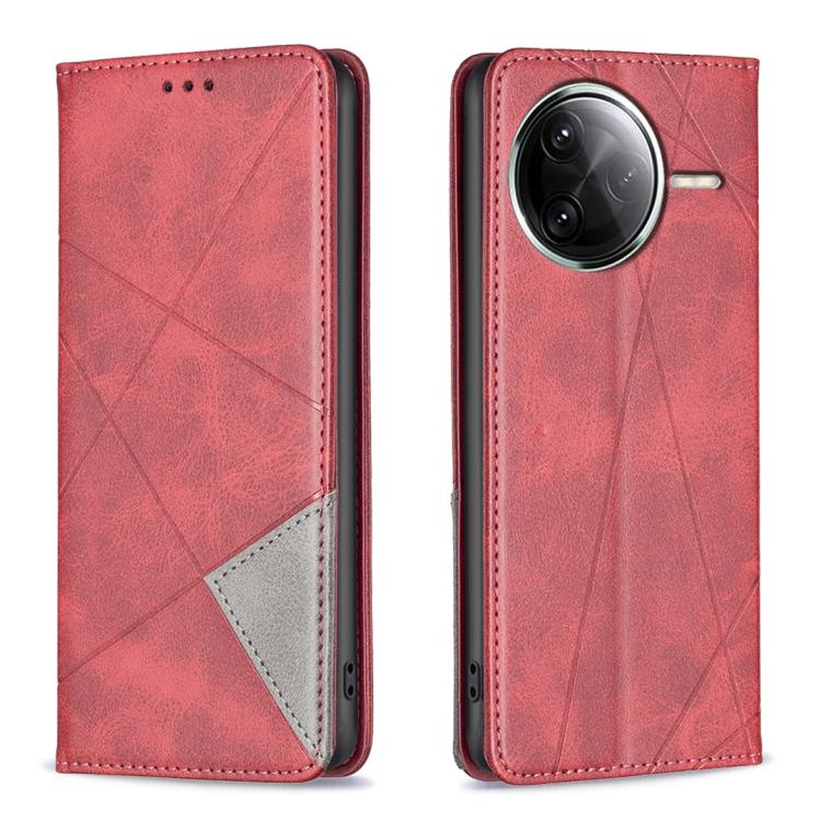 Rhombus Texture Magnetic Leather Phone Case, For Xiaomi 17T Pro 5G, For Xiaomi 17T 5G, For Xiaomi Poco M7 4G 169mm, For Xiaomi 15T Pro, For Xiaomi 15T 5G, For Xiaomi Poco C71, For Xiaomi Poco F7 Pro / F7 Ultra