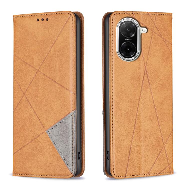Rhombus Texture Magnetic Leather Phone Case, For Xiaomi 17T Pro 5G, For Xiaomi 17T 5G, For Xiaomi Poco M7 4G 169mm, For Xiaomi 15T Pro, For Xiaomi 15T 5G, For Xiaomi Poco C71, For Xiaomi Poco F7 Pro / F7 Ultra