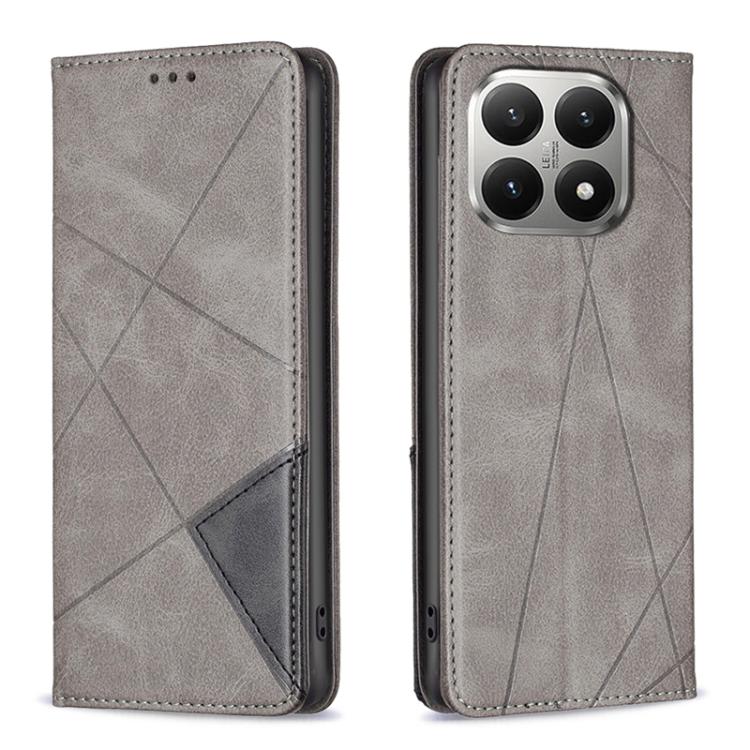 Rhombus Texture Magnetic Leather Phone Case, For Xiaomi 17T Pro 5G, For Xiaomi 17T 5G, For Xiaomi Poco M7 4G 169mm, For Xiaomi 15T Pro, For Xiaomi 15T 5G, For Xiaomi Poco C71, For Xiaomi Poco F7 Pro / F7 Ultra