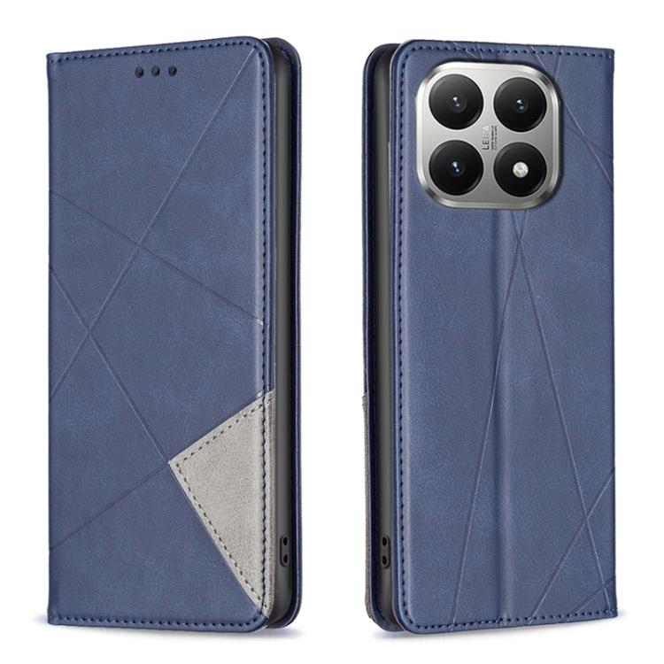 Rhombus Texture Magnetic Leather Phone Case, For Xiaomi 17T Pro 5G, For Xiaomi 17T 5G, For Xiaomi Poco M7 4G 169mm, For Xiaomi 15T Pro, For Xiaomi 15T 5G, For Xiaomi Poco C71, For Xiaomi Poco F7 Pro / F7 Ultra