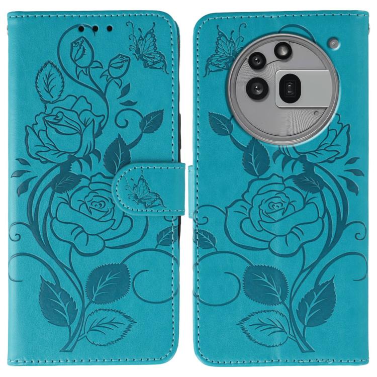 Rose Butterfly Embossed Leather Phone Case, For Nothing CMF Phone 2 Pro, For Nothing Phone 3a, For Nothing Phone 3a Pro, For Nothing CMF Phone 1