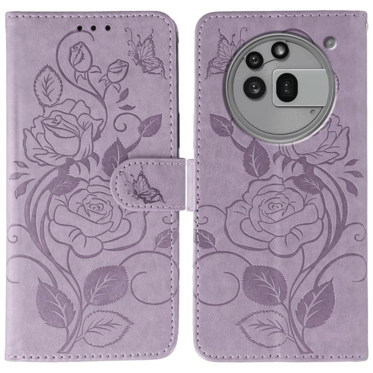 Rose Butterfly Embossed Leather Phone Case, For Nothing CMF Phone 2 Pro, For Nothing Phone 3a, For Nothing Phone 3a Pro, For Nothing CMF Phone 1