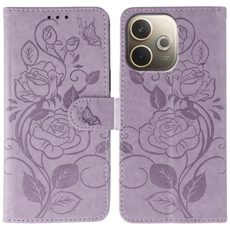 Rose Butterfly Embossed Leather Phone Case, For OPPO Find X9, For OPPO A6 Pro 5G, For OPPO Find X9 Pro, For OPPO A5 Pro 5G Global, For OPPO Reno13 Pro 5G Global, For OPPO Reno13 5G Global, For OPPO Reno13 F 4G Global / 5G Global, For OPPO Find X8