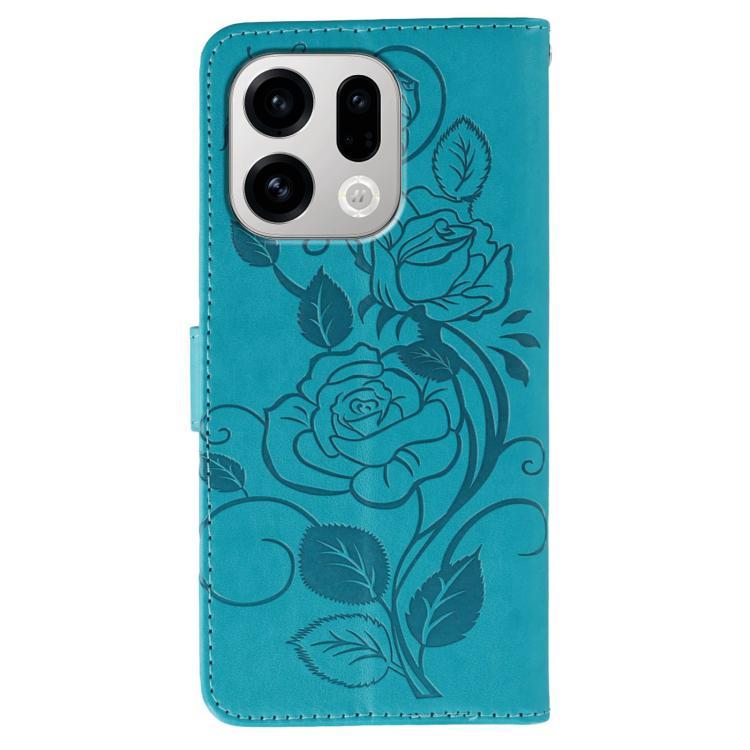 Rose Butterfly Embossed Leather Phone Case, For OPPO Find X9, For OPPO A6 Pro 5G, For OPPO Find X9 Pro, For OPPO A5 Pro 5G Global, For OPPO Reno13 Pro 5G Global, For OPPO Reno13 5G Global, For OPPO Reno13 F 4G Global / 5G Global, For OPPO Find X8