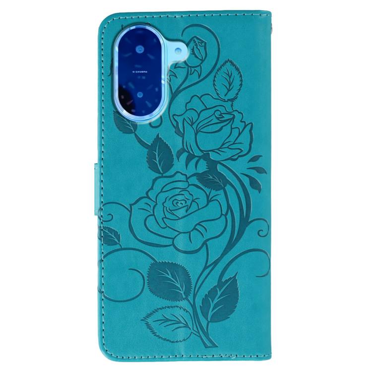 Rose Butterfly Embossed Leather Phone Case, For Redmi A5 4G 171.7mm, For Redmi Note 14S 4G Global, For Redmi Note 14 Pro 4G Global, For Redmi Note 14 4G 163.25mm Global, For Redmi Note 14 Pro+ 5G