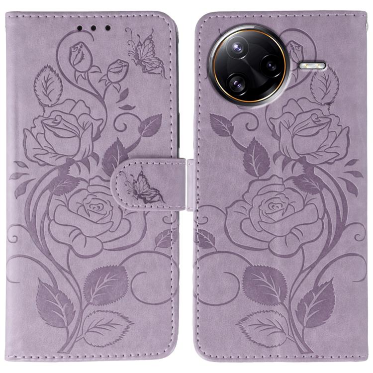 Rose Butterfly Embossed Leather Phone Case, For Redmi 15C 5G / 4G EU 173mm, For Redmi 15 5G Global / 15 4G SEA, For Redmi 15 5G / 4G EU 171mm, For Redmi 15C 5G / 4G Global 171mm, For Redmi Turbo 4 Pro 5G / Poco F7, For Xiaomi Poco F7 Ultra / Redmi K80 ...