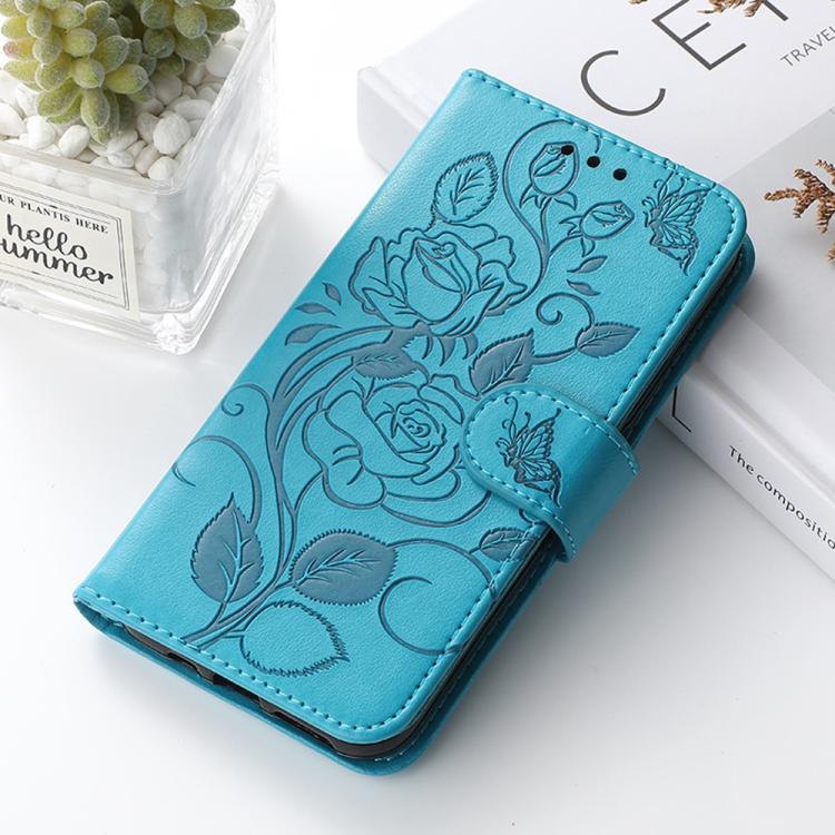 Rose Butterfly Embossed Leather Phone Case, For Redmi 15C 5G / 4G EU 173mm, For Redmi 15 5G Global / 15 4G SEA, For Redmi 15 5G / 4G EU 171mm, For Redmi 15C 5G / 4G Global 171mm, For Redmi Turbo 4 Pro 5G / Poco F7, For Xiaomi Poco F7 Ultra / Redmi K80 ...