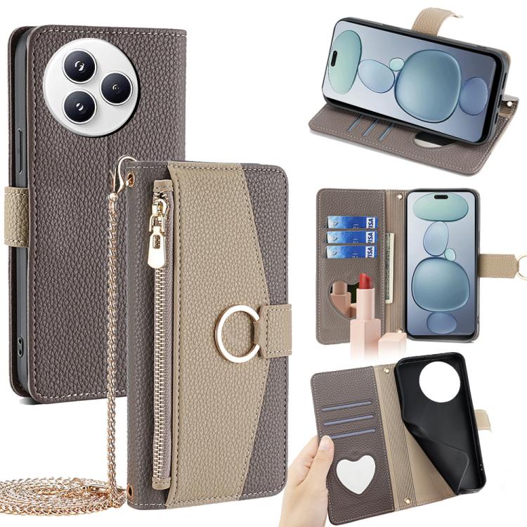 Crossbody Litchi Texture Leather Phone Case, For Xiaomi 17 Pro Max, For Xiaomi 17 Pro, For Xiaomi 17, For Xiaomi Civi 5 Pro 5G, For Xiaomi 15 Ultra