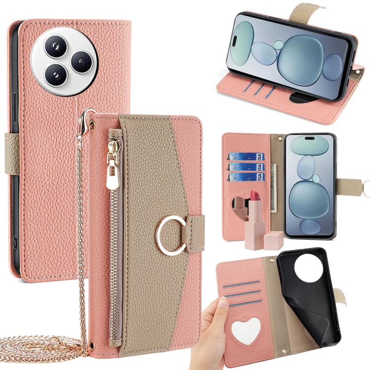 Crossbody Litchi Texture Leather Phone Case, For Xiaomi 17 Pro Max, For Xiaomi 17 Pro, For Xiaomi 17, For Xiaomi Civi 5 Pro 5G, For Xiaomi 15 Ultra