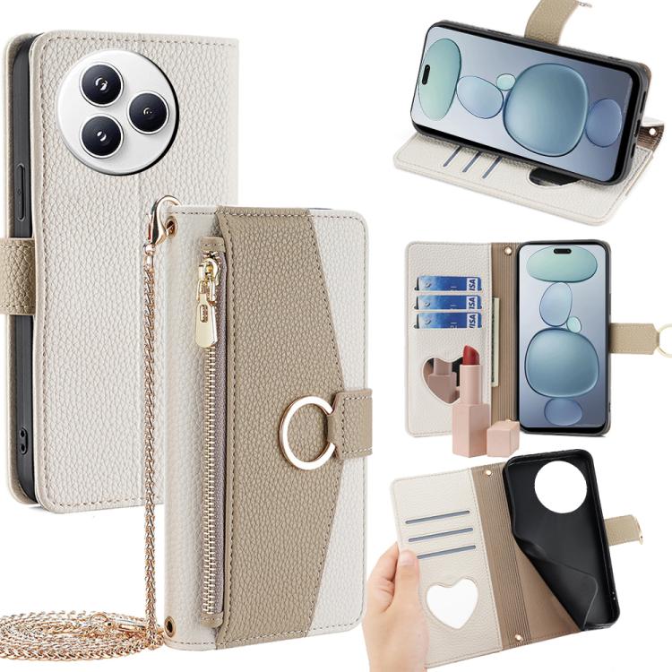 Crossbody Litchi Texture Leather Phone Case, For Xiaomi 17 Pro Max, For Xiaomi 17 Pro, For Xiaomi 17, For Xiaomi Civi 5 Pro 5G, For Xiaomi 15 Ultra