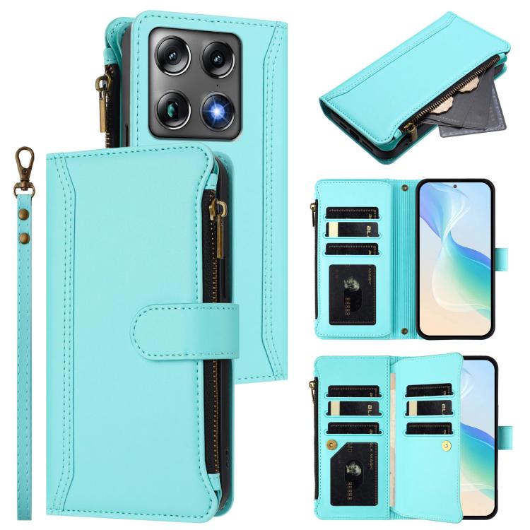 Magnetic Closure 9 Card Slots Zipper Leather Case with Hand Strap, For Motorola Moto G Max/G87/G77/G67 5G, For Motorola Moto X70 Air Pro 5G, For Motorola Moto G17 4G/G17 Power 4G, For Motorola Moto G67 Power 5G Global, For Motorola Edge 70 5G / X70 Air...