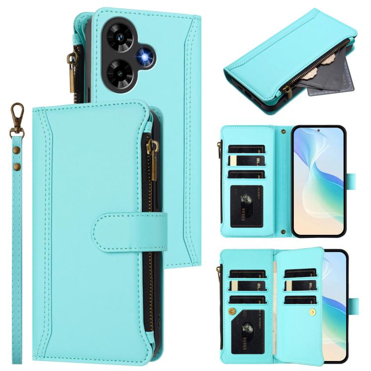 Magnetic Closure 9 Card Slots Zipper Leather Case with Hand Strap, For Infinix Hot 30 4G, For Infinix Hot 20 5G, For Infinix Hot 12i / 20i, For Infinix Zero 5G 2023, For Infinix Hot 20 Play, For Infinix Hot 20 4G, For Infinix Zero 20                   ...