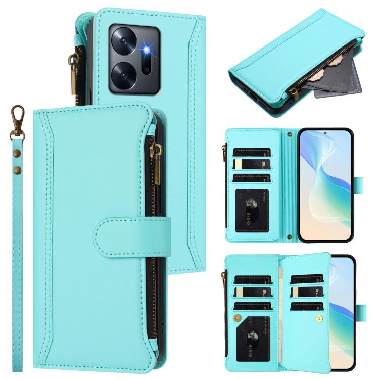Magnetic Closure 9 Card Slots Zipper Leather Case with Hand Strap, For Infinix Hot 30 4G, For Infinix Hot 20 5G, For Infinix Hot 12i / 20i, For Infinix Zero 5G 2023, For Infinix Hot 20 Play, For Infinix Hot 20 4G, For Infinix Zero 20                   ...